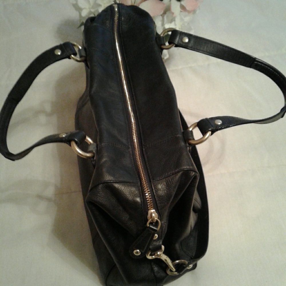 🌺 Vintage Black Coach Leather Caryall Bag - Mint Condition - Picture 3 of 7